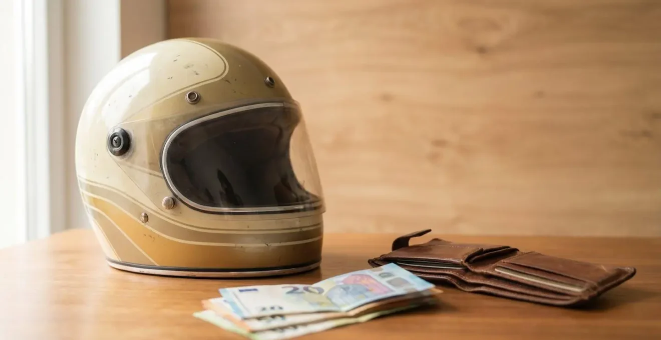 Scène symbolisant la flexibilité financière pour l'achat d'une moto d'occasion entre particuliers